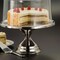 13.5" Round Stainless Steel Cake Stand with Bright Mirror Finish